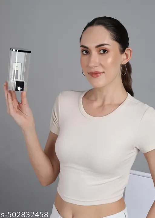 GOEKA ABS Heavy Duty Wall Mounted Soap Shampoo Conditioner Handwash Gel Liquid Soap Sanitizer Dispenser for Bathroom Basin Kitchen Sinks and Industrial Use (400 Ml, Chrome Plated), Plastic